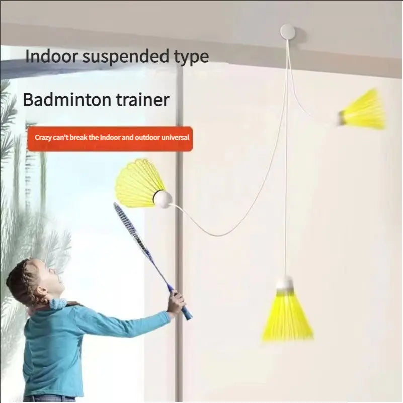 Badminton Single Training Set – Auto-Return Solo Practice Tool with Suction Cup Base wittoygame